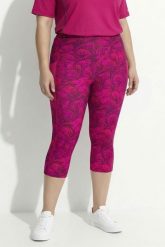 Damskie Legginsy funkcyjne 3/4 szybkoschnące. Czerwone legginsy damskie Ulla Popken, plus size, bez wzorów, z elastanu. Za 239.99 zł.
