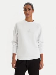 Armani Exchange Bluza XW000826 AF13397 U0002 Biały Regular Fit. Białe bluzy bez kaptura damskie Armani Exchange, l, z syntetyku. Za 519.99 zł.