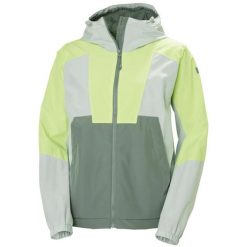 Kurtka przeciwdeszczowa damska Helly Hansen Rig Rain. Zielone kurtki przeciwdeszczowe damskie Helly Hansen, na lato, xs, bez kaptura. Za 724.00 zł.