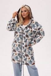 Bluza z kapturem Tropikalna Laguna - lekka jak powiew wiatru PLUS SIZE XXL OVERSIZE. Zielone bluzy z kapturem damskie Moda Size Plus Iwanek, na jesień, plus size, z bawełny. Za 329.90 zł.