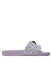 Kurt Geiger Klapki Meena 2019395979 Fioletowy. Fioletowe klapki damskie Kurt Geiger, bez wzorów, ze skóry, bez obcasa. Za 329.99 zł.