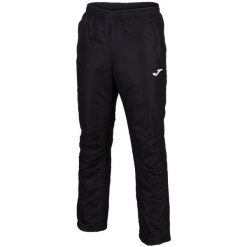 Spodnie sportowe męskie Joma Cervino. Czarne spodnie dresowe męskie Joma, bez wzorów, z dresówki. Za 119.99 zł.