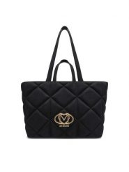 LOVE MOSCHINO Torebka JC4397PP0NKE0000 Czarny. Czarne torebki klasyczne damskie Love Moschino, bez wzorów, z materiału, bez dodatków. Za 879.99 zł.