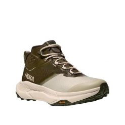 Buty turystyczne Hoka Transport Hike GTX Zielono-Beżowe. Brązowe buty trekkingowe męskie HOKA, z gore-texu, bez zapięcia, trekkingowe, gore-tex. Za 907.55 zł.