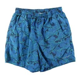 Second life - Columbia spodenki męskie Omni-Shade PFG - Jak nowy. Niebieskie szorty męskie Columbia, bez wzorów, z materiału, sportowe. Za 106.46 zł.