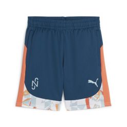 Młodzieżowe spodenki piłkarskie PUMA x NEYMAR JR Creativity PUMA. Brązowa szorty damskie Puma, bez wzorów, z materiału, klasyczne. Za 169.99 zł.