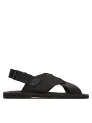 Emporio Armani Sandały EM004323 AF25617 MC012 Czarny. Czarne sandały męskie Emporio Armani, ze skóry, bez zapięcia. Za 1,069.00 zł.