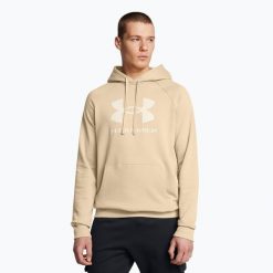 Bluza Under Armour Rival Fleece Logo HD. Brązowe bluzy bez kaptura męskie Under Armour. Za 159.99 zł.