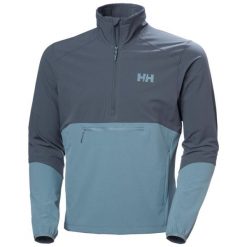 Kurtka przeciwwiatrowa 1/2 zip Helly Hansen Cascade Shield. Niebieskie kurtki męskie Helly Hansen, m, bez wzorów, bez kaptura. Za 673.00 zł.