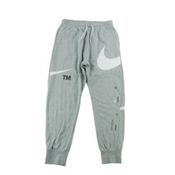 Second life - Spodnie dresowe męskie Nike Swoosh - Jak nowy. Szare spodnie sportowe męskie Nike, z dresówki. Za 149.06 zł.