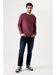 Garcia Sweter w kolorze fioletowym rozmiar: 3XL. Różowe swetry męskie Garcia, xl, bez wzorów, z bawełny, bez kołnierzyka. Za 96.60 zł.