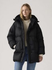Levi's Kurtka zimowa w kolorze czarnym rozmiar: S. Czarne kurtki damskie Levi's, na zimę, s, bez wzorów, z puchu, bez kaptura. Za 279.78 zł.