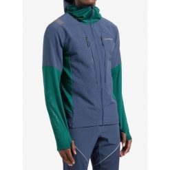 Bluza z kapturem męska La Sportiva Session Tech Hoody. Niebieskie bluzy z kapturem męskie La Sportiva, na zimę, m. Za 607.89 zł.