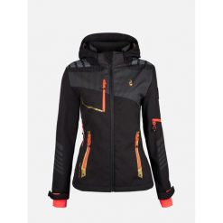 Damska kurtka wodoodporna Aulp Fecla. Czarne kurtki damskie Aulp, bez wzorów, bez kaptura. Za 380.00 zł.