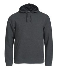 Clique Classic Hoody - bluza z kapturem w melanżu anthracite. Szare bluzy z kapturem męskie CLIQUE, m, z bawełny. Za 309.10 zł.
