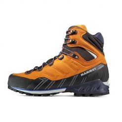 Buty trekkingowe męskie Mammut Kento Advanced High Gtx. Brązowe buty trekkingowe męskie Mammut, z materiału, bez zapięcia. W wyprzedaży za 1,480.90 zł.