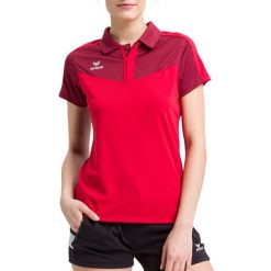 Damska koszulka polo Erima Squad. Czerwone bluzki damskie Erima, bez wzorów, z materiału, sportowe, bez kołnierzyka, bez ramiączek. W wyprzedaży za 140.65 zł.