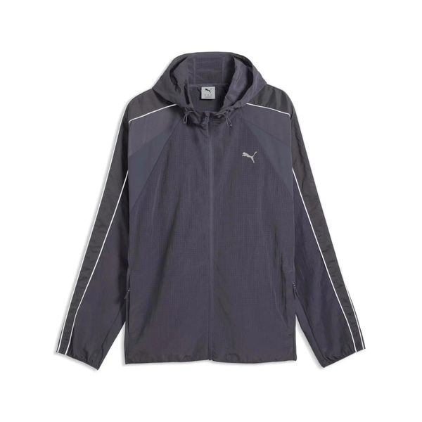 Kurtka z dresu Puma Run Culture Collective. Szare kurtki treningowe męskie Puma, m, bez wzorów, z dresówki, do biegania. Za 427.00 zł.