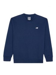 New Balance Bluza Small Logo MT41507 Granatowy Relaxed Fit. Niebieskie bluzy bez kaptura męskie New Balance, m, z syntetyku. Za 269.99 zł.