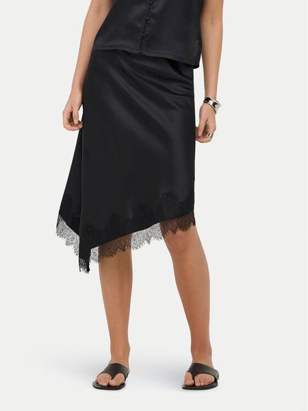 ONLY Spódnica midi Faraya 15380116 Czarny Regular Fit. Czarne spódniczki damskie Only, m, bez wzorów, z syntetyku, midi, ołówkowe. Za 149.99 zł.