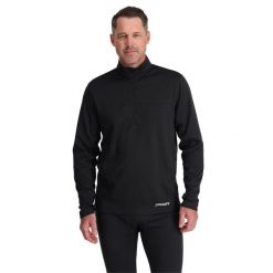 Koszulka termoaktywna męska Spyder Charger 1/2 Zip. Czarne bielizna termoaktywna męska Spyder, m, bez wzorów. Za 349.99 zł.