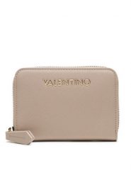 Valentino Portfel Zero VPS7B3137 Beżowy. Brązowe portfele damskie Valentino, bez wzorów, ze skóry. Za 179.99 zł.