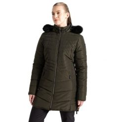 Kurtka Ocieplana Damska Średnia Długość Striking IIII. Zielone kurtki przeciwdeszczowe damskie Dare 2b, xs, z kapturem. Za 569.99 zł.
