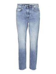 Noisy may Dżinsy "Moni" - Tapered fit - w kolorze błękitnym rozmiar: W25/L30. Niebieskie jeansy damskie Noisy may, z podwyższonym stanem. Za 43.88 zł.