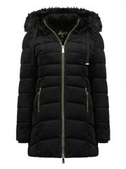 Geographical Norway Płaszcz pikowany "Bilove" w kolorze czarnym rozmiar: M. Czarne płaszcze damskie Geographical Norway, m, bez wzorów. Za 263.53 zł.