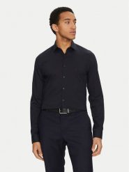 Calvin Klein Koszula K10K114356 Granatowy Regular Fit. Niebieskie koszule męskie CALVIN KLEIN, m, bez wzorów, z lyocellu, bez kołnierzyka, bez ramiączek. Za 279.99 zł.