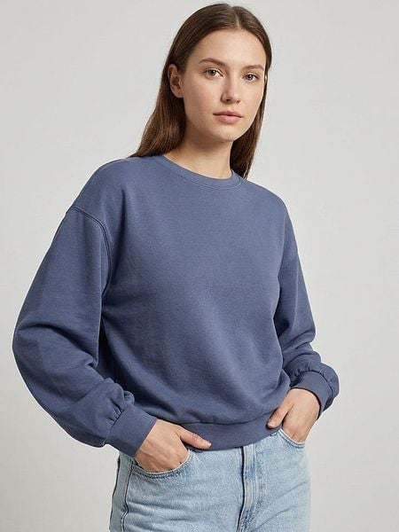 MOSS COPENHAGEN Bluza "Brionna" w kolorze niebieskim rozmiar: XS/S. Niebieskie bluzy bez kaptura damskie MOSS COPENHAGEN, s. Za 170.42 zł.