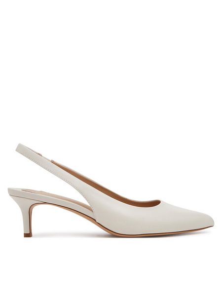 LAUREN RALPH LAUREN Czółenka Lolah II 802945730001 Biały. Białe czółenka damskie Lauren Ralph Lauren, bez wzorów, ze skóry, bez obcasa. Za 467.99 zł.