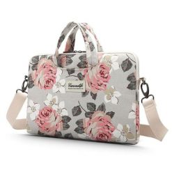 Torba Canvaslife 15''-16'' white rose. Białe torby na laptopa damskie CANVASLIFE, bez wzorów. Za 88.90 zł.