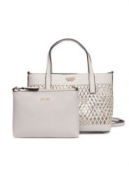 Guess Torebka Letty Mini HWPG99 11750 Biały. Białe torebki klasyczne damskie Guess, z aplikacjami, ze skóry, bez dodatków. Za 589.99 zł.