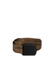 Calvin Klein Jeans Pasek | K50K510473GC7 | Mężczyzna | Khaki. Brązowe paski męskie CALVIN KLEIN, bez wzorów, z jeansu, eleganckie. W wyprzedaży za 169.00 zł.