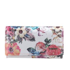 Duży portfel damski BajuBaj ze skóry licowej z biglem PD1602s120. Portfele damskie bez wzorów, ze skóry. Za 180.00 zł.