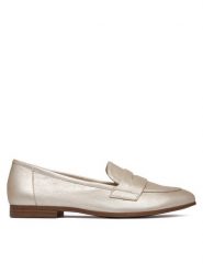 Caprice Lordsy 9-24200-44 Srebrny. Szare mokasyny damskie Caprice, ze skóry. Za 268.99 zł.