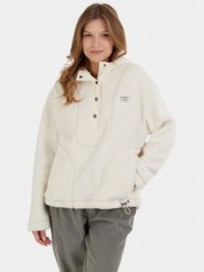 Bluza Damska Fundango Juniper Pile. Białe bluzy sportowe damskie Fundango, na zimę, xl, bez wzorów, z materiału, bez ramiączek, długie, z kapturem. Za 349.00 zł.