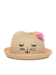 Nelli Blu Kapelusz 4K3-002-SS23 Beżowy. Brązowe czapki dziecięce Nelli Blu, bez wzorów, z syntetyku. Za 39.99 zł.