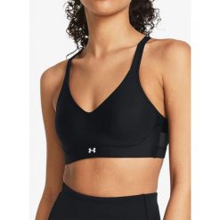 Stanik sportowy Under Armour Infinity 2.0 Low Sports Bra D-DD. Czarne biustonosze sportowe damskie Under Armour, bez wzorów. Za 151.99 zł.