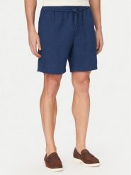 Tommy Hilfiger Szorty materiałowe Dover MW0MW44357 Niebieski Regular Fit. Niebieskie szorty męskie Tommy Hilfiger, bez wzorów, ze lnu. Za 409.99 zł.
