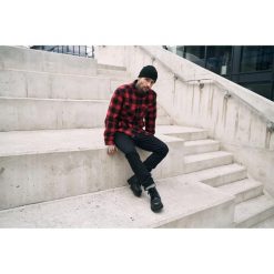 Koszula w kratę z długim rękawem Brandit. Czarne koszule męskie Brandit, s, bez wzorów, bez kołnierzyka, bez ramiączek. Za 257.00 zł.