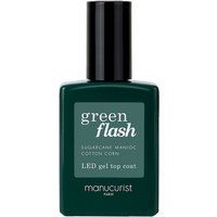 Manucurist - Vernis green Flash - Lakier Półpermanentny Top Coat - green Flash - Top Coat 15 ml - Dla Kobiet. Zielone topy damskie Manucurist, bez wzorów, z lakierowanej skóry, bez kołnierzyka. Za 92.00 zł.
