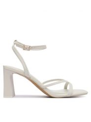 Aldo Sandały Stellare 13922128 Kremowy. Białe sandały damskie Aldo, bez wzorów, ze skóry, bez obcasa, na słupku. Za 359.99 zł.