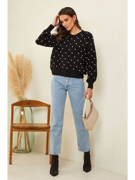 Soft Cashmere Sweter w kolorze czarnym rozmiar: 34/36. Czarne swetry klasyczne damskie Soft Cashmere, z kaszmiru, bez kołnierzyka. Za 104.99 zł.