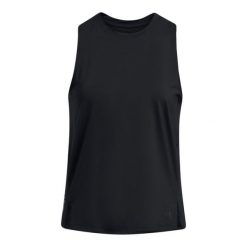 Damski tank top Under Armour Laser. Czarne topy damskie Under Armour, l, bez wzorów, bez kołnierzyka. W wyprzedaży za 216.35 zł.