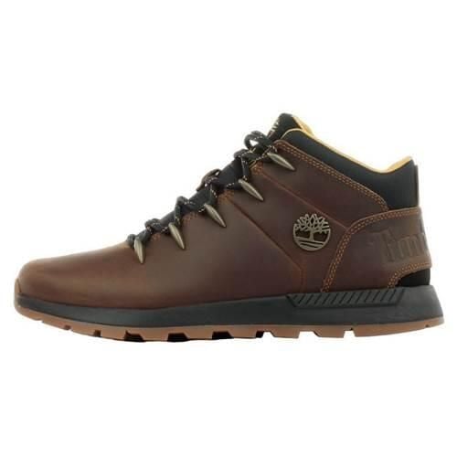 Buty do chodzenia męskie Timberland Euro Sprint Trekker Mid. Brązowe buty trekkingowe męskie Timberland, na zimę, z materiału, za kostkę, bez zapięcia, do biegania. Za 691.40 zł.
