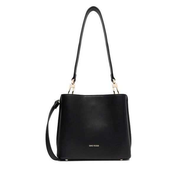 Torebka GINO ROSSI. Czarne torebki klasyczne damskie Gino Rossi, bez wzorów, bez dodatków. Za 279.99 zł.