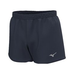 Szorty Mizuno MZNRB 4.5. Niebieskie szorty męskie Mizuno, bez wzorów, z materiału, eleganckie. Za 229.50 zł.