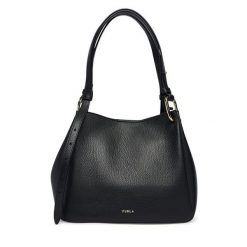 Torebka Furla. Czarne torebki klasyczne damskie Furla, bez wzorów, bez dodatków. Za 1,709.00 zł.
